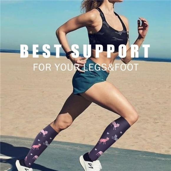 6 Copper Compression Socks for Women & Men (6 pairs) - Best Support - Picture 3 of 6
